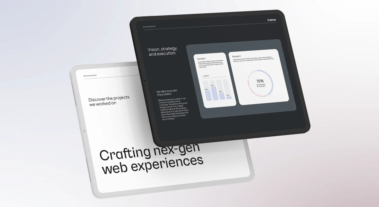 Presentación en tablet